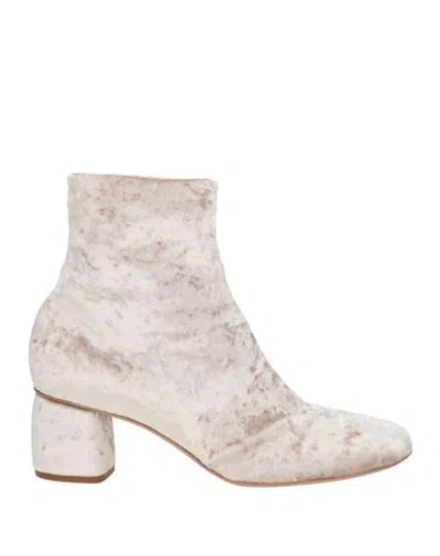 Forte Forte Forte_forte Woman Ankle Boots Light Pink Size 7 Textile Fibers In Multi