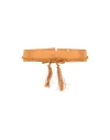 Forte Forte Forte_forte Woman Belt Apricot Size Onesize Leather, Acetate, Cotton In Orange