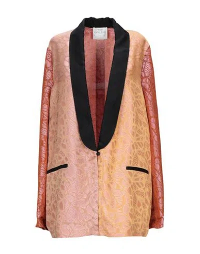 Forte Forte Forte_forte Woman Blazer Antique Rose Size 3 Acetate, Viscose In Pink