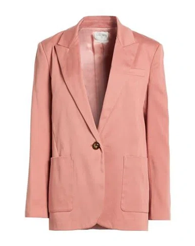 Forte Forte Forte_forte Woman Blazer Antique Rose Size 4 Cotton, Polyamide, Elastane In Pink