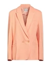 Forte Forte Forte_forte Woman Blazer Apricot Size 3 Cotton, Virgin Wool In Orange