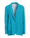 Forte Forte Forte_forte Woman Blazer Azure Size 2 Viscose, Silk In Blue