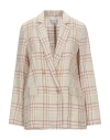 Forte Forte Forte_forte Woman Blazer Beige Size 1 Linen, Cotton, Polyamide In Sand