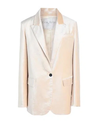 Forte Forte Forte_forte Woman Blazer Beige Size 2 Cotton, Viscose In Neutral
