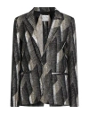 Forte Forte Forte_forte Woman Blazer Black Size 0 Polyester, Cotton, Viscose, Acrylic, Synthetic Fibers