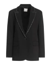 Forte Forte Forte_forte Woman Blazer Black Size 0 Viscose, Virgin Wool, Elastane In Black