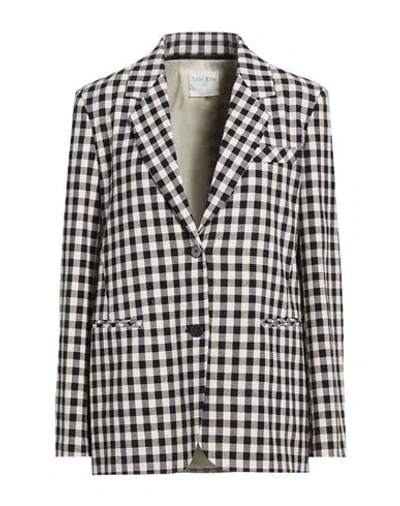 Forte Forte Forte_forte Woman Blazer Black Size 2 Cotton, Polyester, Viscose, Polyamide, Elastane