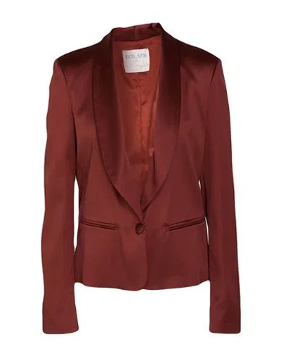 Forte Forte Forte_forte Woman Blazer Brick Size 3 Acetate, Polyamide, Elastane In Red