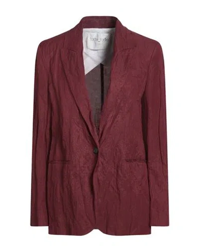 Forte Forte Forte_forte Woman Blazer Brick Size 4 Cotton, Viscose, Metallic Fiber In Red