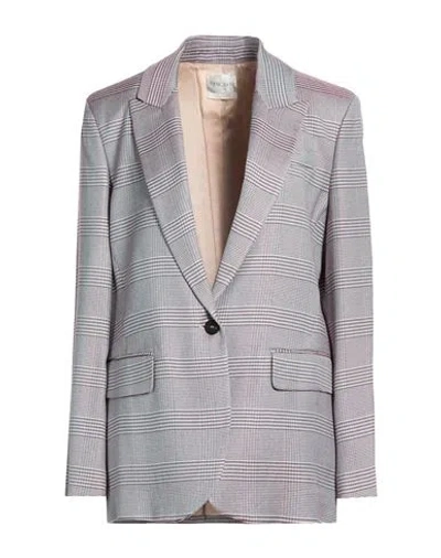 Forte Forte Forte_forte Woman Blazer Burgundy Size 4 Viscose, Wool In Gray