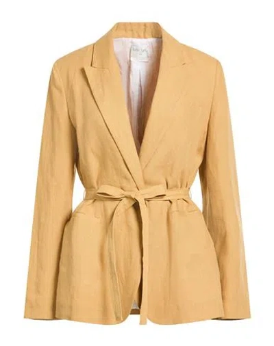 Forte Forte Forte_forte Woman Blazer Camel Size 2 Linen In Neutral
