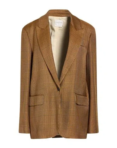 Forte Forte Forte_forte Woman Blazer Camel Size 2 Viscose, Wool In Nude