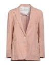 Forte Forte Forte_forte Woman Blazer Camel Size 3 Linen, Cotton, Polyester In Sand