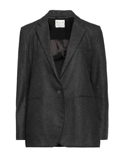 Forte Forte Forte_forte Woman Blazer Charcoal Size 0 Wool, Polyamide In Black