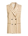 Forte Forte Forte_forte Woman Blazer Cream Size 2 Polyester, Viscose, Cotton, Linen, Synthetic Fibers In White
