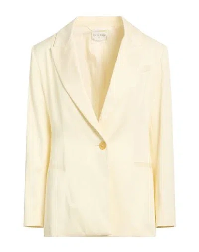 Forte Forte Forte_forte Woman Blazer Cream Size 3 Cotton In Yellow