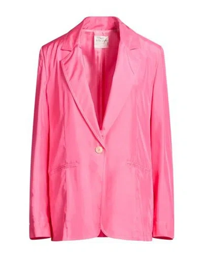 Forte Forte Forte_forte Woman Blazer Fuchsia Size 4 Silk In Pink