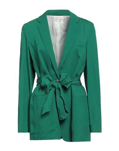Forte Forte Forte_forte Woman Blazer Green Size 2 Viscose, Linen