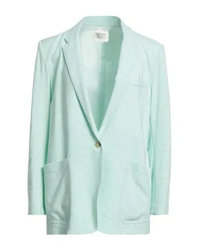 Forte Forte Forte_forte Woman Blazer Green Size 3 Viscose, Silk In Blue