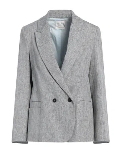 Forte Forte Forte_forte Woman Blazer Grey Size 3 Linen, Cotton, Polyester, Polyamide In Gray