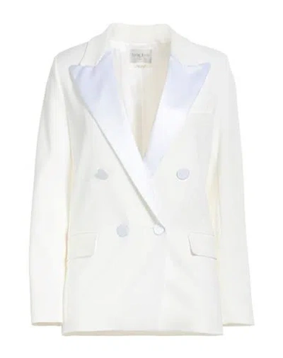 Forte Forte Forte_forte Woman Blazer Ivory Size 3 Viscose, Virgin Wool, Elastane In White