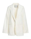 Forte Forte Forte_forte Woman Blazer Ivory Size 4 Viscose, Cotton, Polyamide In White