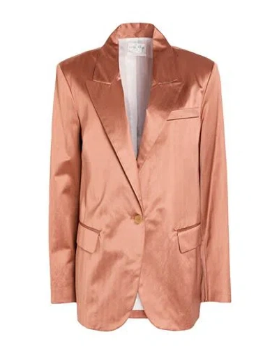 Forte Forte Forte_forte Woman Blazer Light Brown Size 2 Viscose, Cotton, Acetate In Sand
