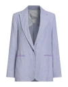 Forte Forte Forte_forte Woman Blazer Lilac Size 1 Linen In Purple