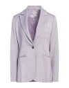 Forte Forte Forte_forte Woman Blazer Lilac Size 2 Viscose, Virgin Wool In Purple