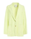 Forte Forte Forte_forte Woman Blazer Lime Green Size 2 Viscose, Cotton, Polyamide In Green