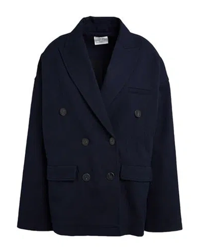 Forte Forte Forte_forte Woman Blazer Midnight Blue Size 2 Cotton, Polyester, Viscose, Elastane, Polyamide