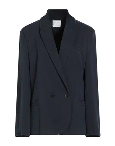 Forte Forte Forte_forte Woman Blazer Midnight Blue Size 2 Cotton, Virgin Wool