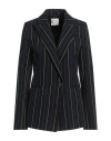 Forte Forte Forte_forte Woman Blazer Midnight Blue Size 3 Cotton, Wool, Polyester, Polyamide, Textile Fibers In Blue