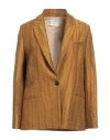 Forte Forte Forte_forte Woman Blazer Mustard Size 2 Viscose, Polyamide In Brown