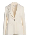 Forte Forte Forte_forte Woman Blazer Off White Size 3 Viscose, Virgin Wool In White
