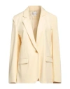 Forte Forte Forte_forte Woman Blazer Pastel Yellow Size 2 Viscose, Elastane