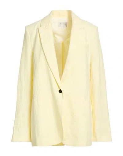 Forte Forte Forte_forte Woman Blazer Pastel Yellow Size 3 Linen