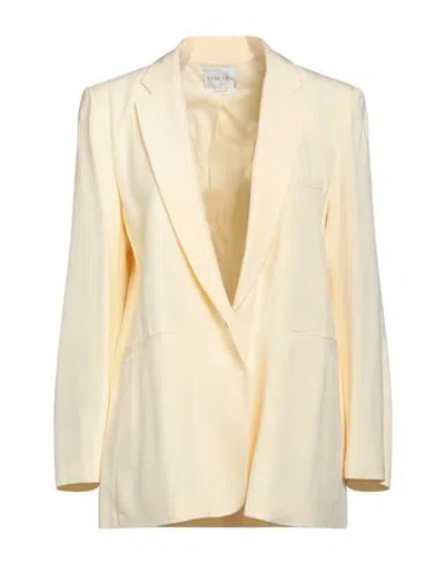 Forte Forte Forte_forte Woman Blazer Pastel Yellow Size 4 Viscose In Neutral