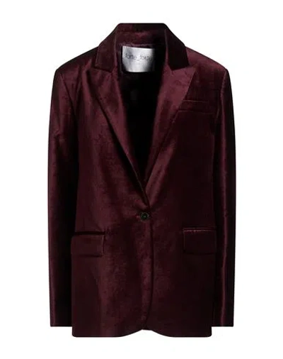 Forte Forte Forte_forte Woman Blazer Plum Size 2 Cotton, Viscose, Elastane In Brown
