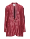 Forte Forte Forte_forte Woman Blazer Red Size 0 Viscose, Polyamide In Burgundy