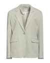 Forte Forte Forte_forte Woman Blazer Sage Green Size 2 Cotton, Hemp In Green