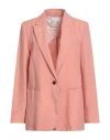 Forte Forte Forte_forte Woman Blazer Salmon Pink Size 3 Linen