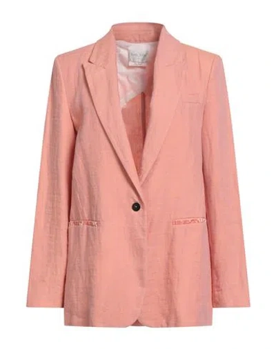 Forte Forte Forte_forte Woman Blazer Salmon Pink Size 3 Linen