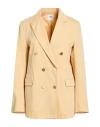 Forte Forte Forte_forte Woman Blazer Sand Size 3 Cotton In Yellow