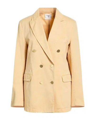 Forte Forte Forte_forte Woman Blazer Sand Size 3 Cotton In Yellow