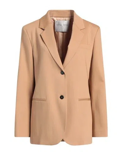 Forte Forte Forte_forte Woman Blazer Sand Size 3 Viscose, Virgin Wool, Elastane In Neutral