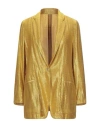 Forte Forte Forte_forte Woman Blazer Yellow Size 2 Viscose, Polyamide In Gold