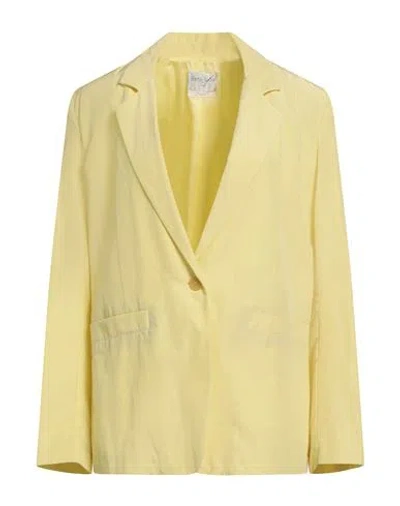 Forte Forte Forte_forte Woman Blazer Yellow Size 3 Polyester, Cotton