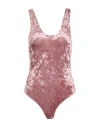 Forte Forte Forte_forte Woman Bodysuit Antique Rose Size 1 Polyester, Elastane In Pink