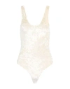 Forte Forte Forte_forte Woman Bodysuit Ivory Size 0 Polyester, Elastane In White